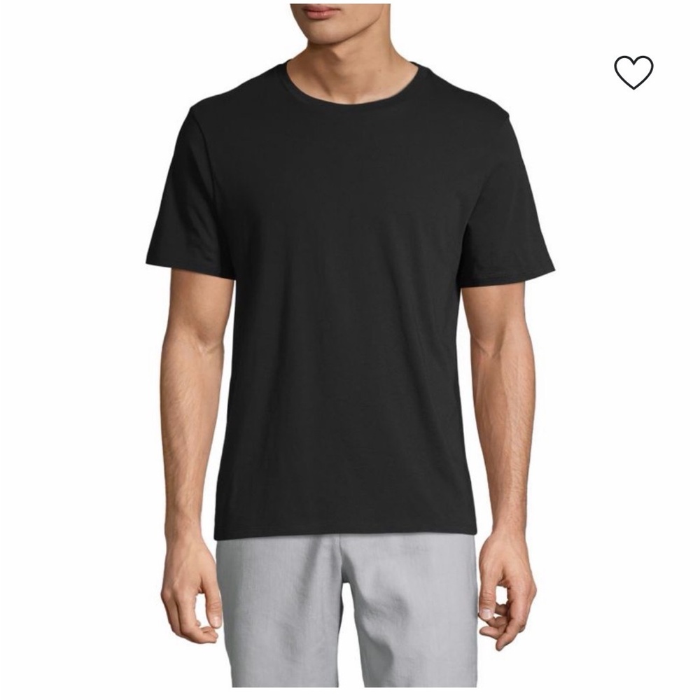 NWT Vince Men's Black Cotton Crewneck T-Shirt Size Large